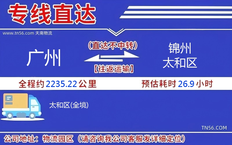 廣州到錦州太和區(qū)物流公司